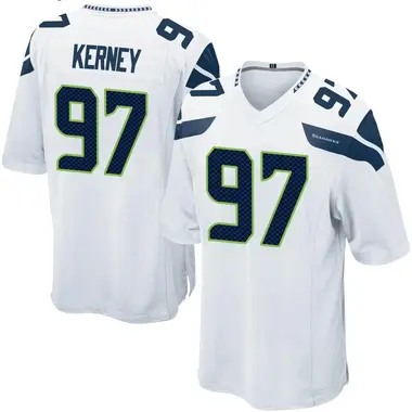 Limited Men's Patrick Kerney Grey Alternate Jersey - #97 Football Seattle  Seahawks 100th Season Vapor Untouchable Size 40/M